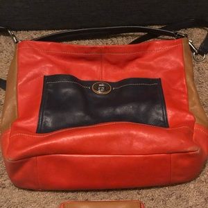 Multi-colored Coach purse